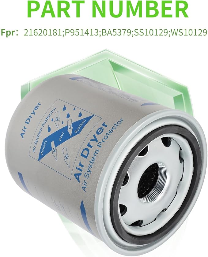 SCITOO Air Dryer for Volvo, Freightliner, Kenworth, Peterbilt, International, Western Star Trucks, Bus/RV/Other 21620181 P951413 BA5379 SS10129 WS10129