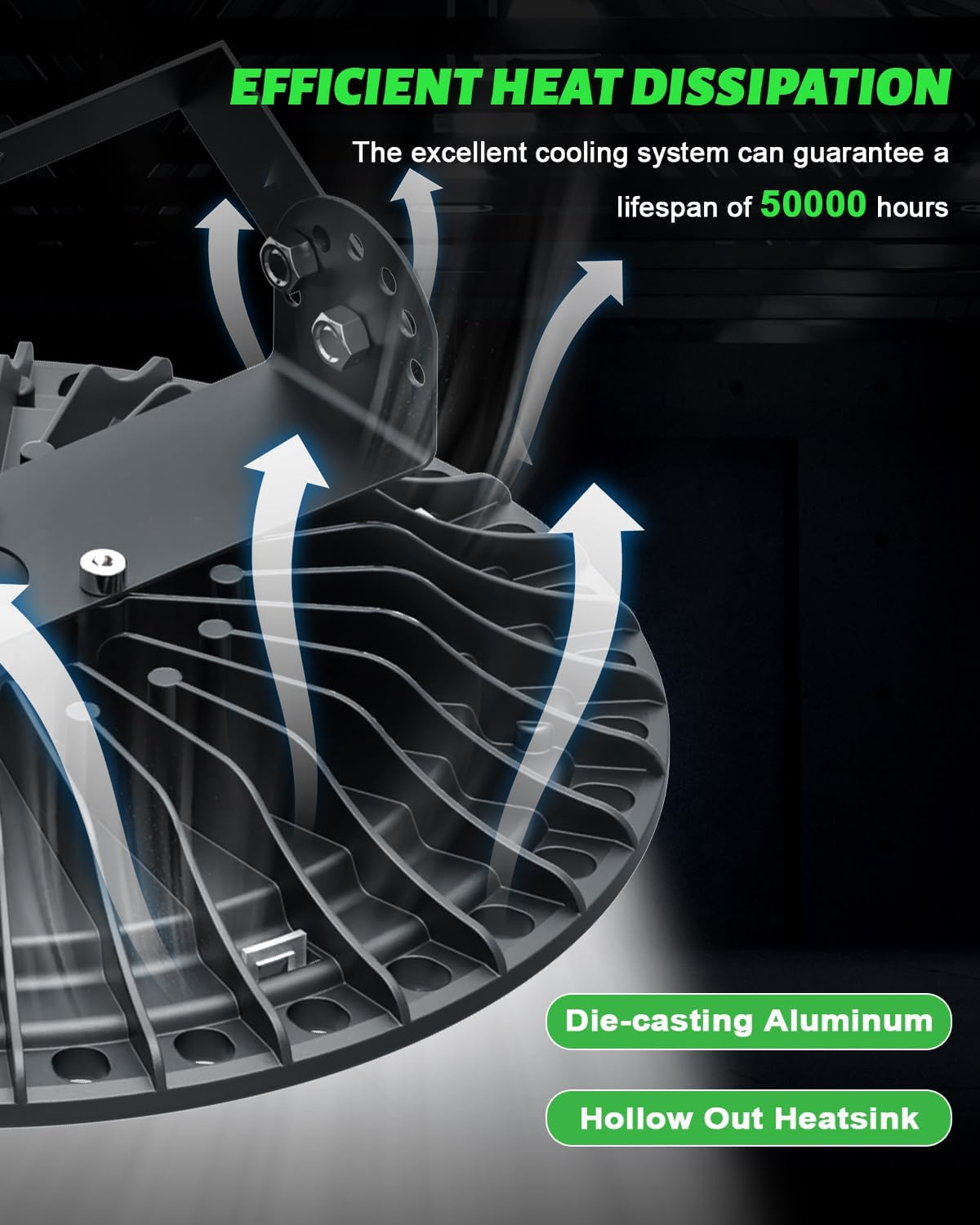 Viugreum High Bay LED Shop Lights, 200W UFO LED High Bay Light 20,000LM 120V LED High Bay Lights 5000K Daylight, Alternative to 900W MH/HPS for Garage Workshop Barn Factory Warehouse - 10 Pack