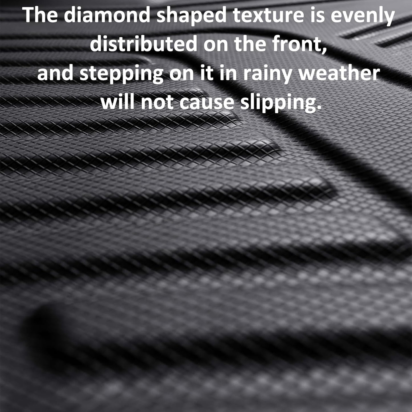 Car Foot Mats for Tesla Model 3 with 4 TPE Materials On The Front and Rear Rows Suitable for All Weather Conditions Suitable for Model 3 2020-2024