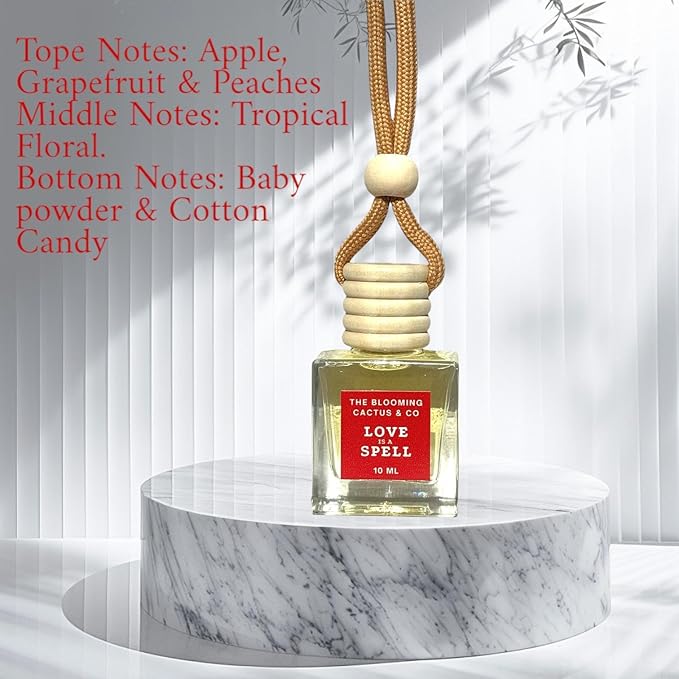 The Blooming Cactus & Co. - Car Diffuser Refill - Fragrance Oil Diffuser Refill - Reed Diffuser Refill 30 gr (Love Spell)