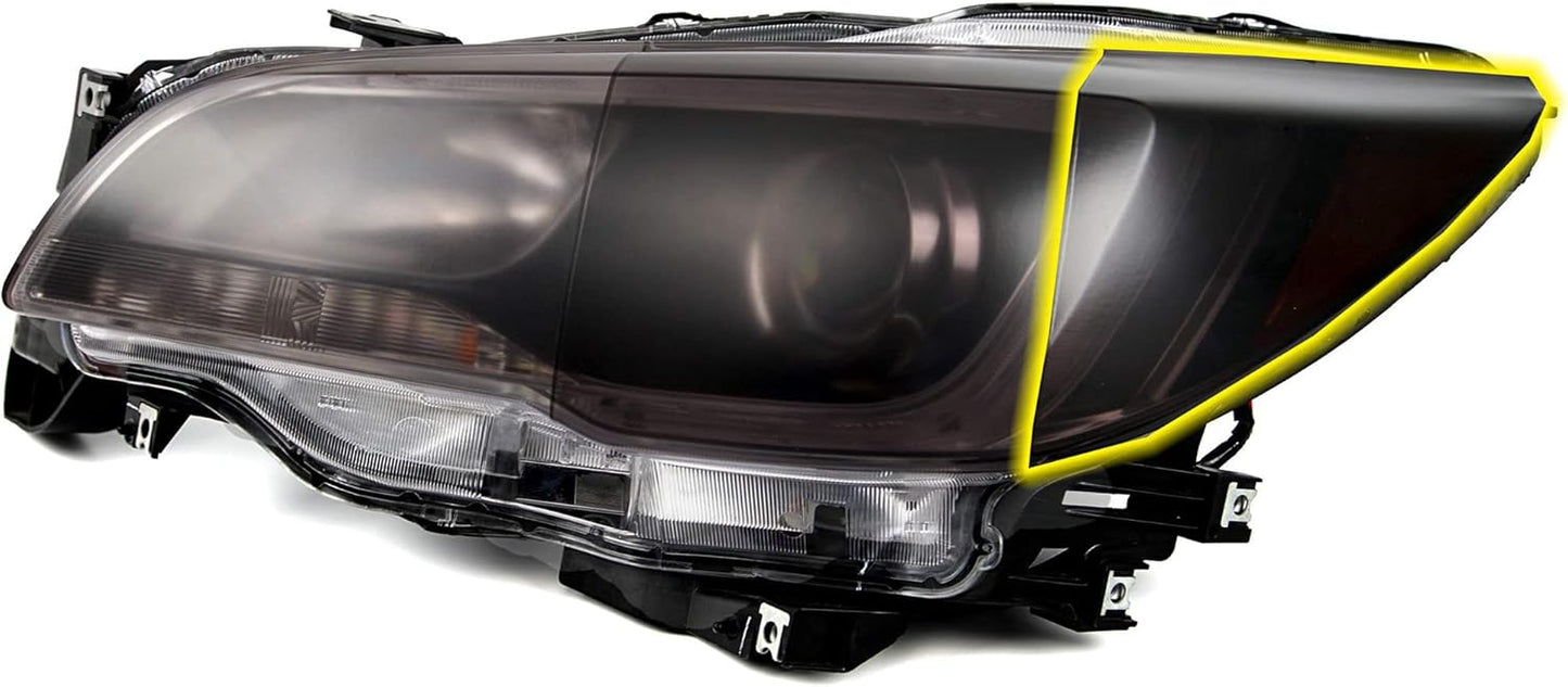 Luxe LightWrap Dark Smoke Stealth Universal Headlight Tail Light Tint Kit (20” x 1 Yard)