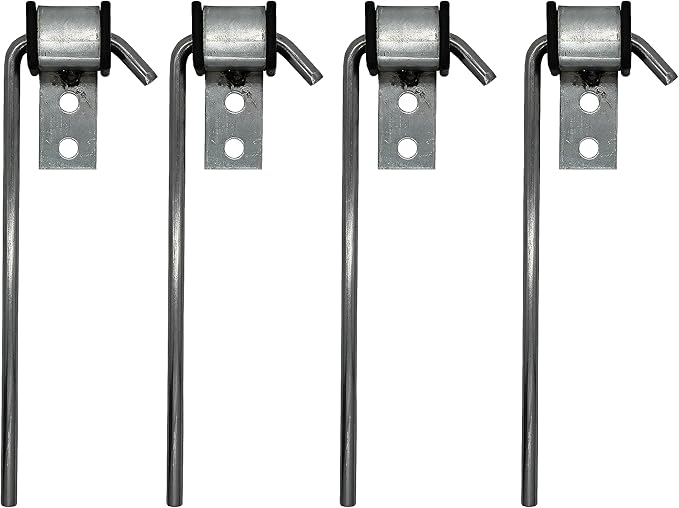 4 Pcs Heavy Duty Exhaust Hanger Rod -Universal Use Exhaust Hanger - 3/8" Rod 10" Long