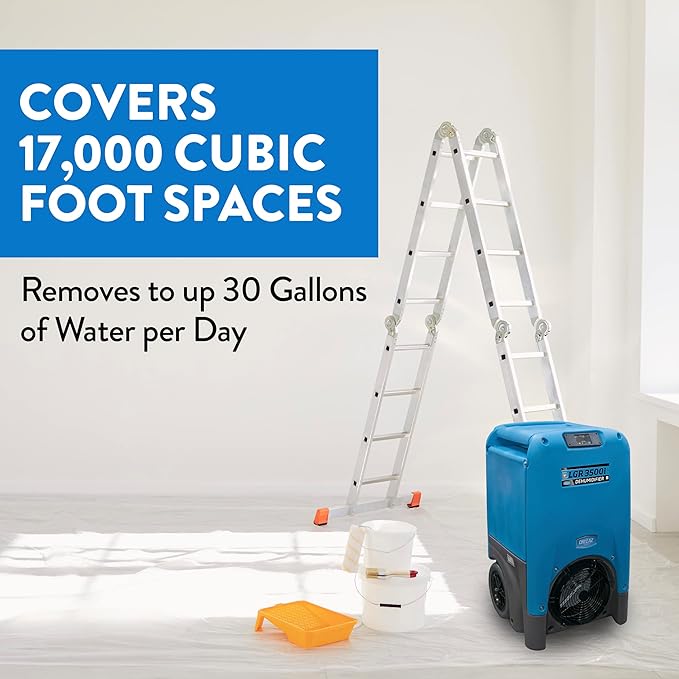 Dri-Eaz LGR 3500i Commercial Dehumidifier with Pump, 30 Gallon, Industrial Dehumidifier