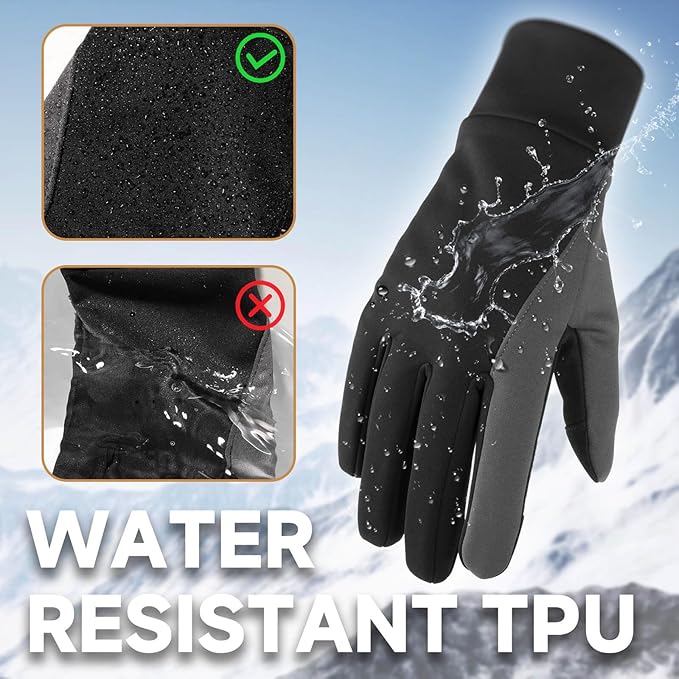 OZERO Winter Balaclava Gloves Set: Windproof Ski Mask Balaclava for Men & Women - Thermal Touchscreen Gloves for Cold Weather