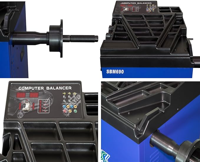 XK-New 2.0 Horsepower Tire Changer Wheel Changers Machine Combo Balancer Rim Clamp 580-690 with 36 Month Part Replacements