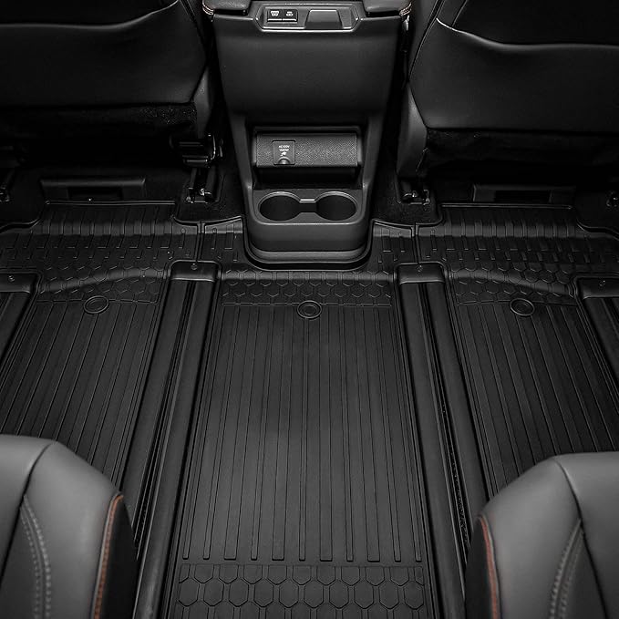 3W Floor Mat for Toyota Sienna 2021-2026 (Only for 7 Seat), TPE All Weather Custom Fit Floor Liner for Toyota Sienna 2nd and 3rd Row Car Liners(Not Fit 2025 2026 Platinum Edition)