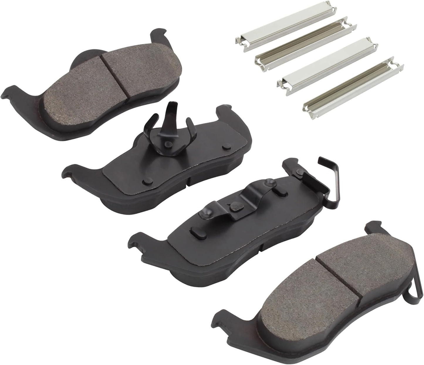 Premium Ceramic Rear Brake Pads (1001-1087C) Compatible with Jeep Commander 2006-2010, Jeep Grand Cherokee 2005-2010