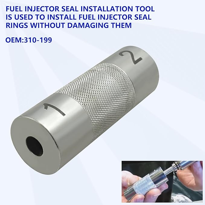 ZKTOOL Fuel Injector Seal Install Tools for Jaguar/Land Rover 3.0L & 5.0L Engines, Replace Fuel Injector O-Ring Kit, OEM:310-198 310-199
