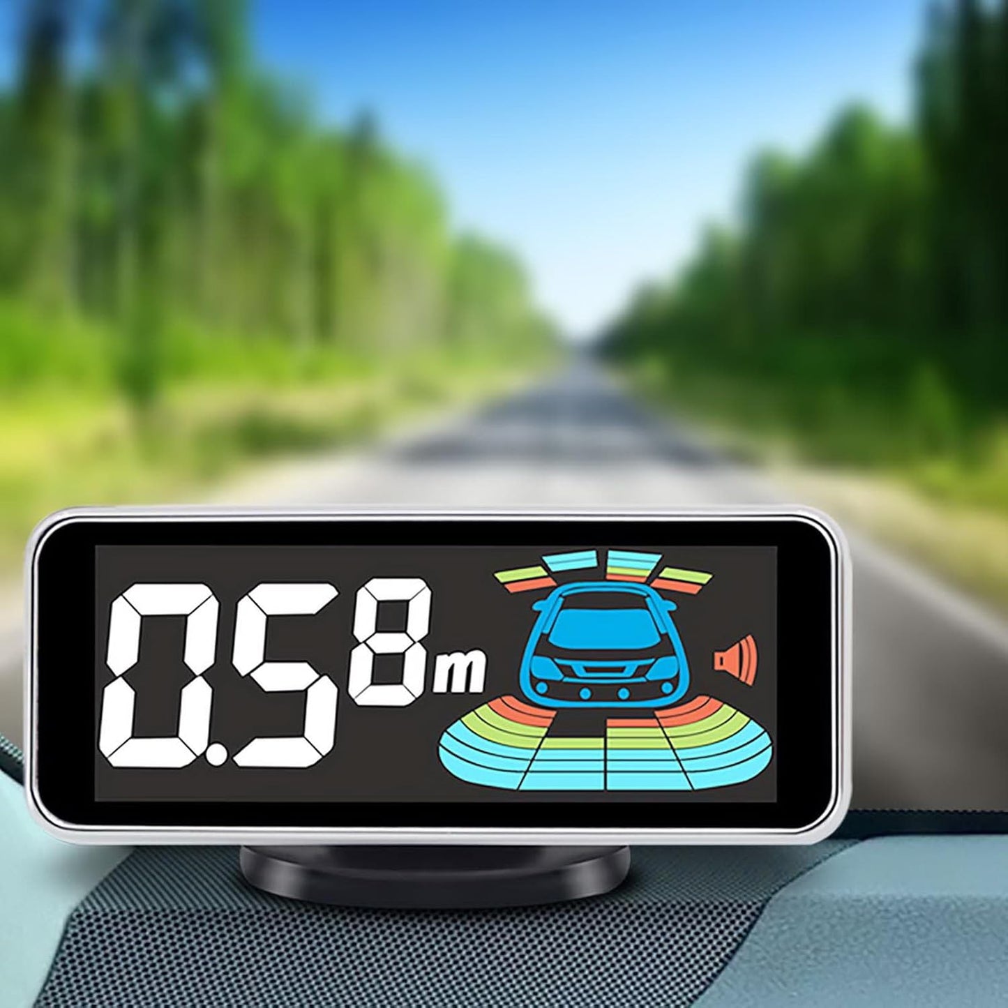 Car Parking Sensors Kit Reverse Radar parktronic System Auto Electronics Vehicle Back Assistant Reverse 8 Sensor (Grey)