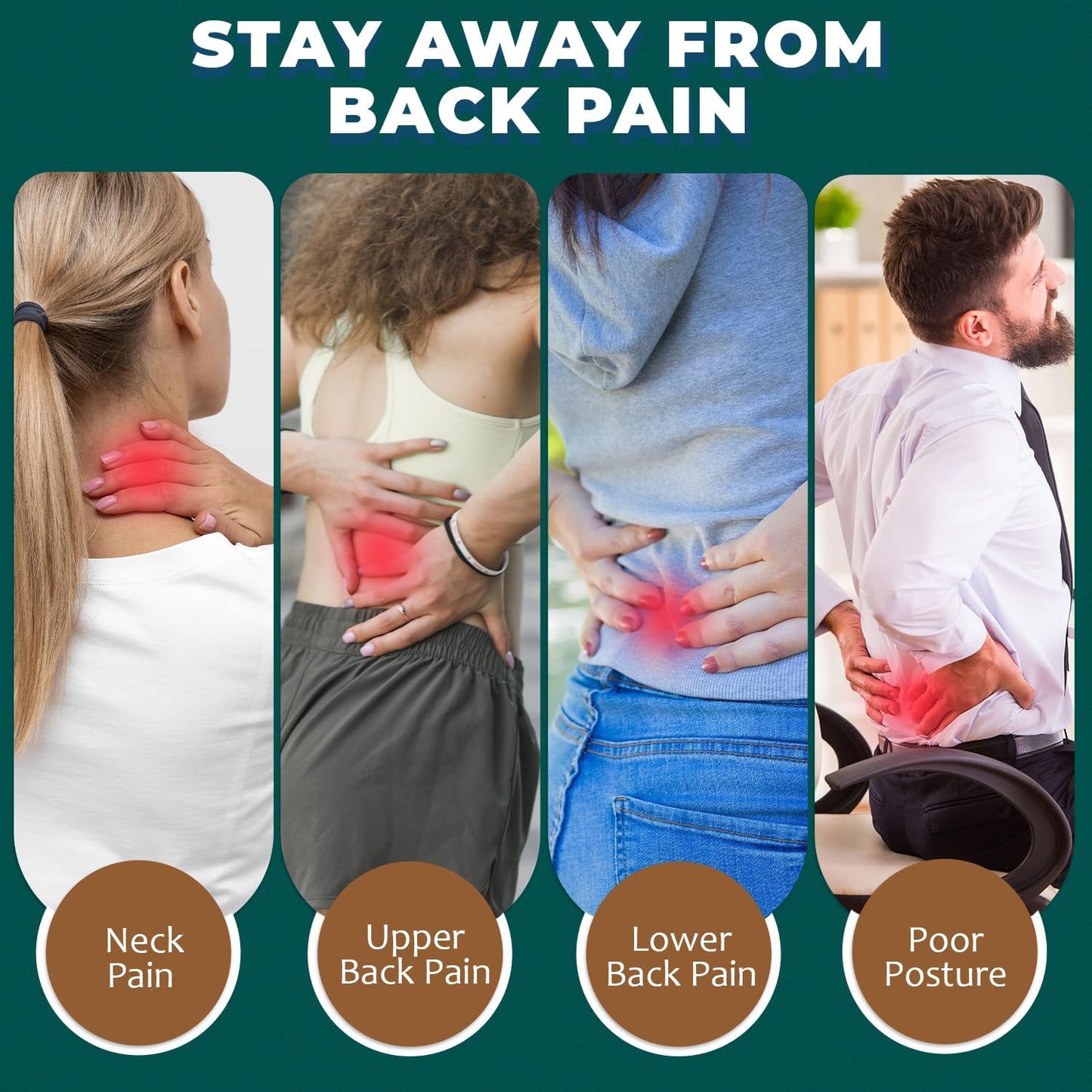 QUTOOL Lumbar Support Pillow with DIY Gift Box - Birthdays Gifts for Women Men, Ergonomic Back Support with Breathable 3D Mesh Cover, Suited for Office Chairs, Gaming Chairs，Car, Home Use (Black)