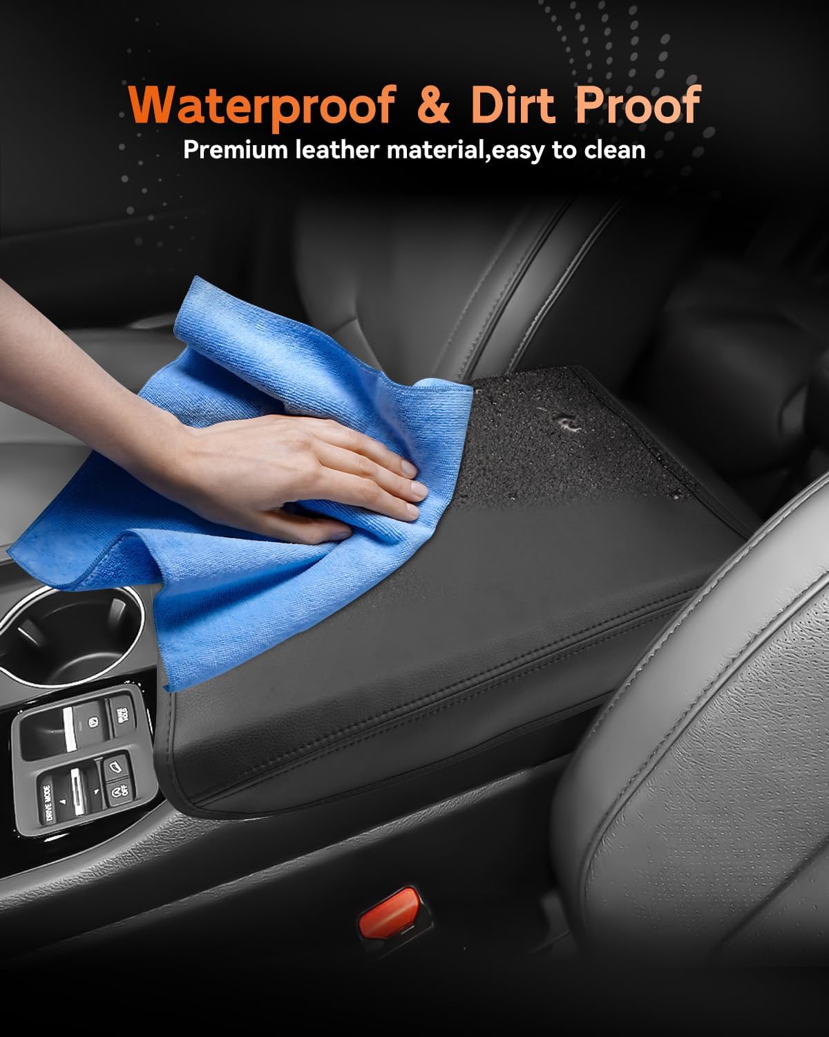 CDEFG for Honda Passport 2024-2025 2026 Center Console Cover Armrest Box Cover for Passport (EX-L, TrailSport, Black Edition) 2024 2025 2026 Accessories Console Arm Rest Protector