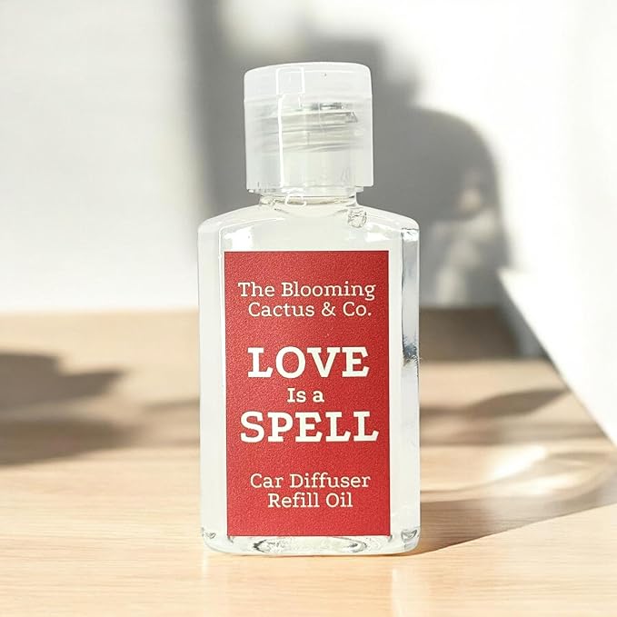 The Blooming Cactus & Co. - Car Diffuser Refill - Fragrance Oil Diffuser Refill - Reed Diffuser Refill 30 gr (Love Spell)