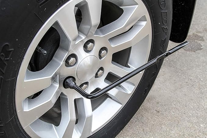 Spare Tire Lug Wrench Tool Kit – Heavy Duty Carbon Steel with Storage Case – Compatible with Select 2012 Full-Size Pickup Trucks & SUVs