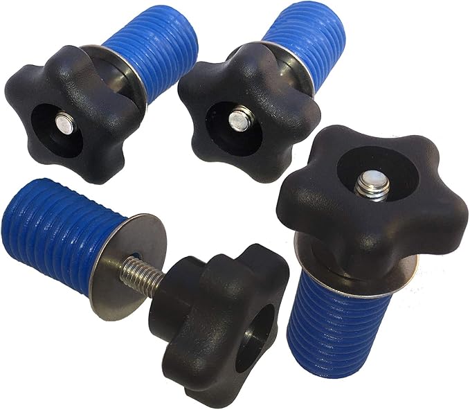 GripPRO Knob Tie Down Anchors 4 Pack for Polaris RZR, Sportsman & Ace with 1" Lock & Ride Bed Holes, Secure Gear, Coolers, Tools, Fits 1000, 900, 850, 570, Not for Ranger or General, US-Owned Brand