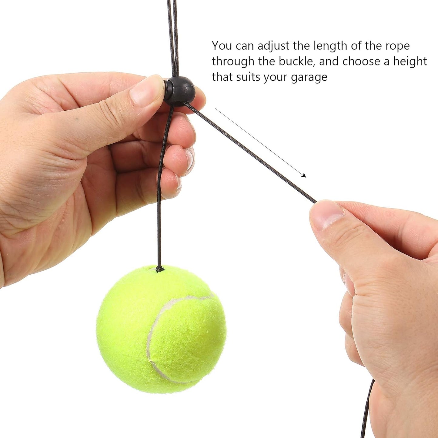 4 Sets Garage Parking Aid Ball Parking Guide System Sensor Assistant Kit, Include 4 Retracting Ball with Rope, 4 Adjustable Clips and 4 Screw Hooks, Garage Car Stop Indicator for Vehicles