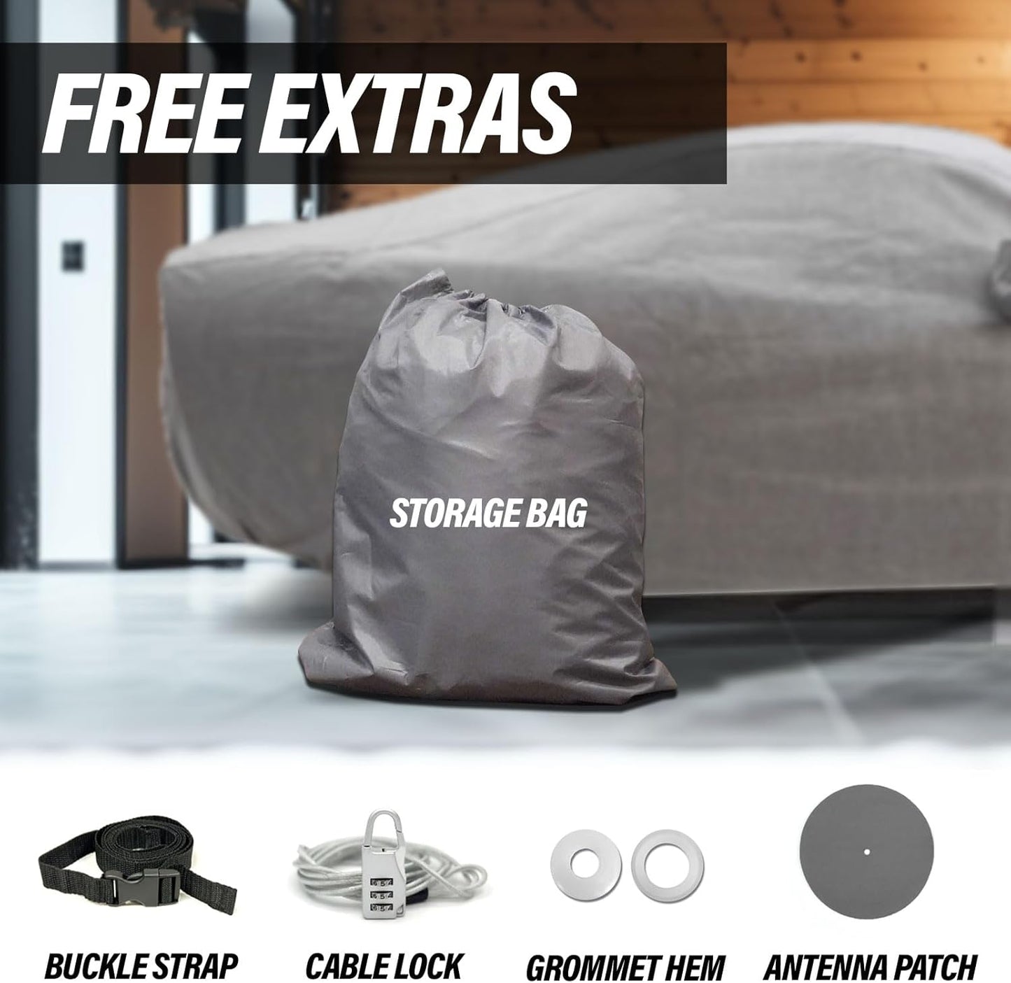 5 Layer Full Car Cover – Semi Custom Fit for Chevrolet Chevy Bel Air 1950-1957 Sedan 4-Door | All-Weather Protection: Dustproof, Windproof, UV-Resistant, Breathable & Durable