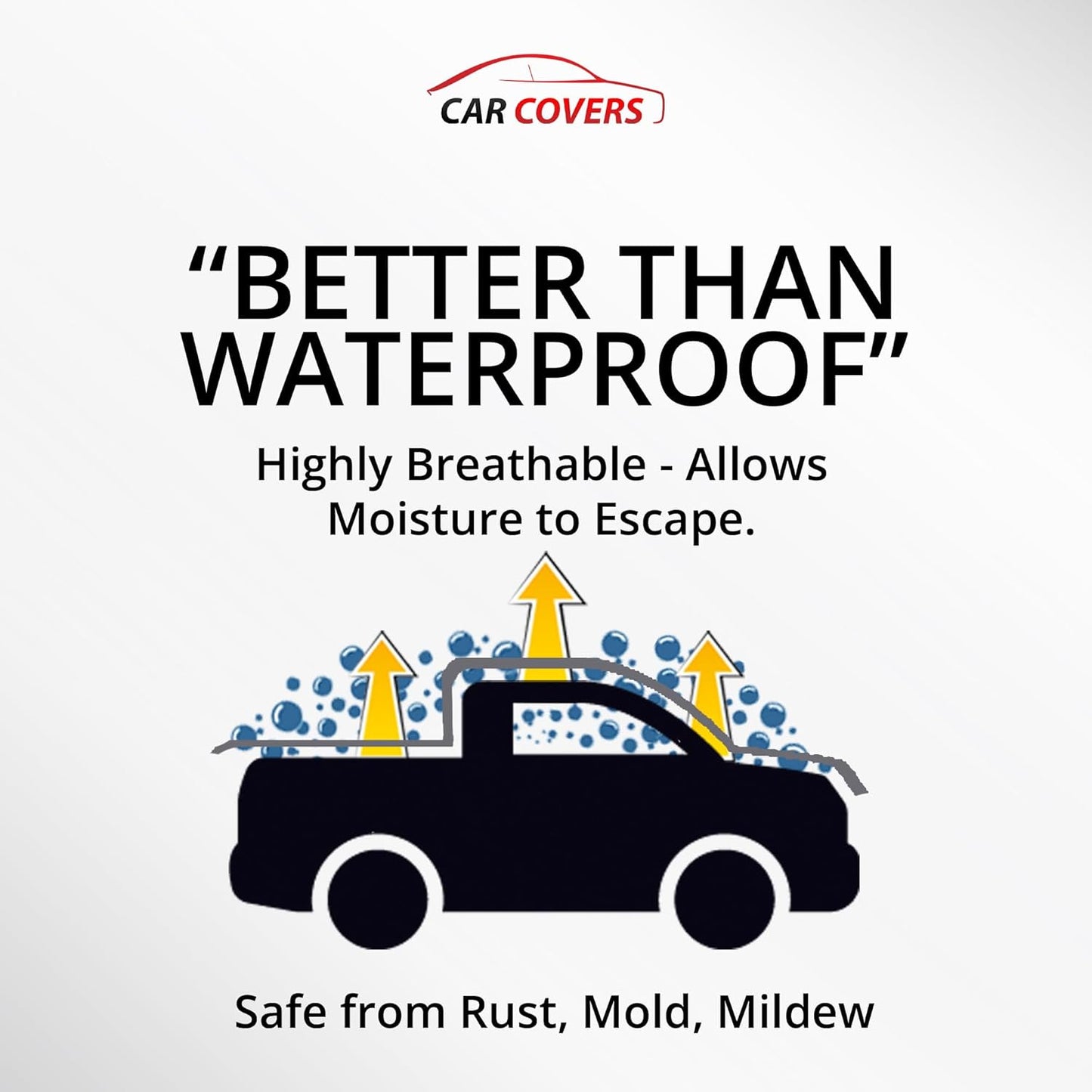 Car Covers Weatherproof Max Truck Cover & Warranty Compatible with Ford 1996-1999 F-250 SuperCab, 6.5 with Camper Shell– Outdoor Cover, Prevents Theft with Cable Lock