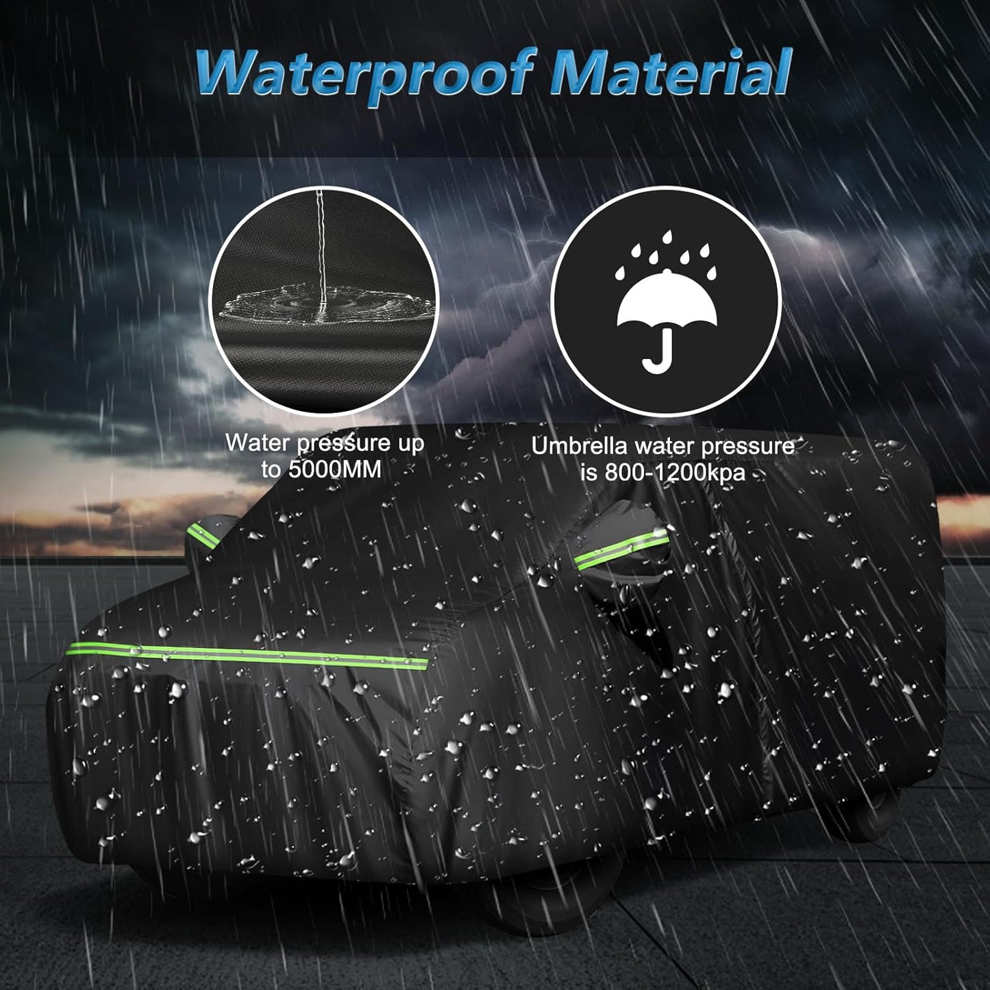 Car Cover for Express Van/GMC Savana Cargo Van 1500/2500/3500 1996-2025 (SWB), 420D Sun Heat Protection Outdoor Full Car Covers with Driver Side Zipper Windproof Heavy Duty Protection