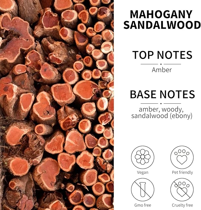 2-Pack Car Fresheners Long Lasting & Car Deodorizer - Mahogany Sandalwood Hanging Car Air Freshener for Men and Women, Car Necessities & Scent Diffuser by VUTOLLOSA