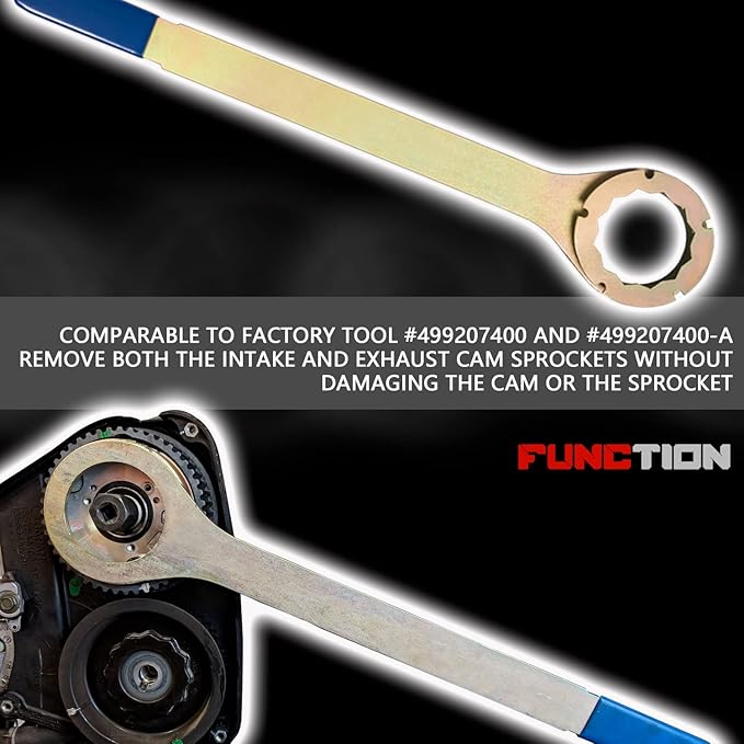 Intake/Exhaust Cam Sprocket Wrench Tool & Crank Pulley Wrench Holder Tool with Screws & Engine Cam Gear Lock/Camlock Tool Kit for Subaru STD