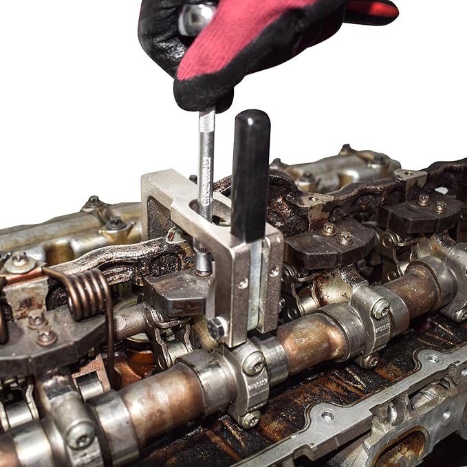Eccentric Shaft Locking Timing Tool, Compatible with BMW N20 N26 N52 N55 Engine Valve Spring Remover Installer Slider Fixing Tool Line Pin Block Tool Replace 114450
