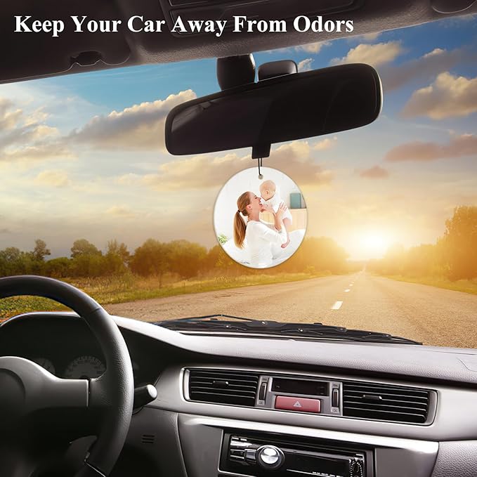 Custom Car Air Freshener With Picture Text - Personalized Car Air Freshener with Multiple Fragrances for Valentine's Day Birthday Gift Hanging Ornaments