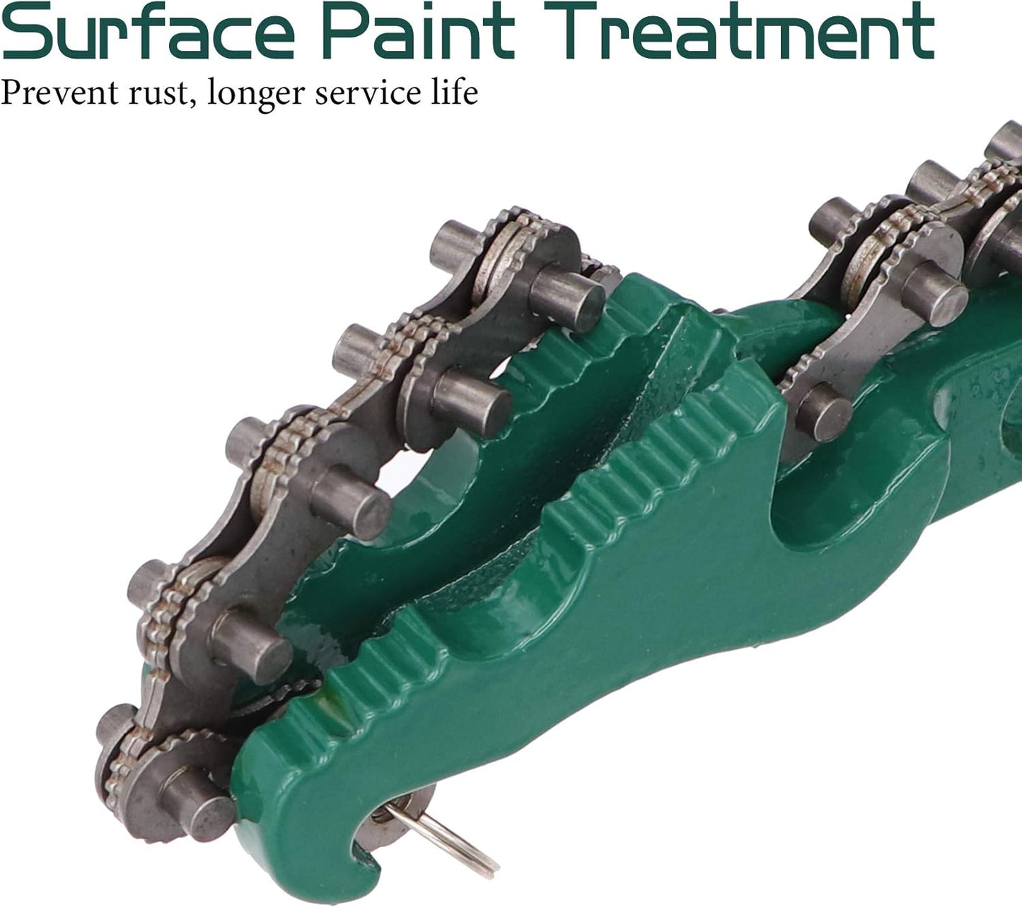 12 Inch Heavy Duty Reversible Chain Spanner Fits 1.5" to 6" Diameter Oil Filter Wrench, Adjustable Oil Fuel Filter Chain Tool