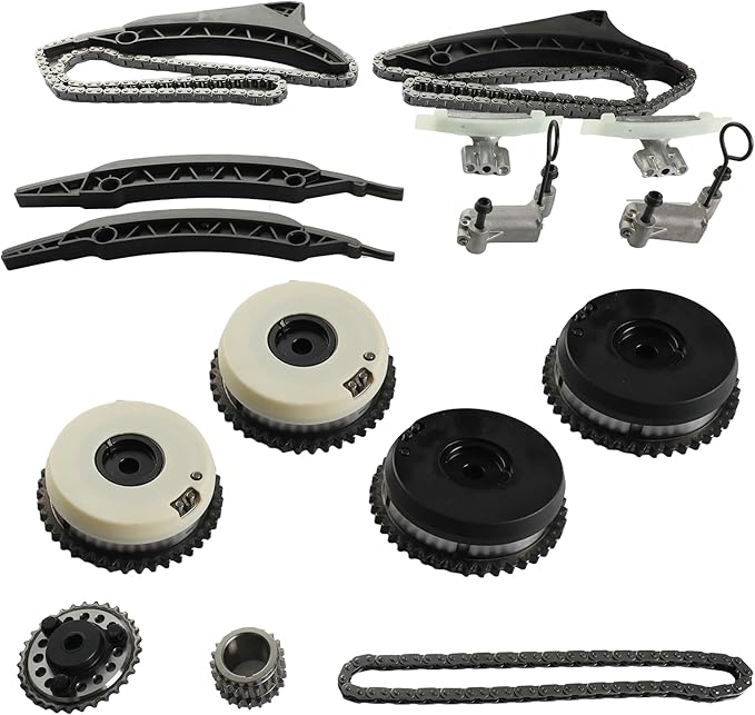 Engine Rebuild Overhaul Kit & Timing Chain with VVT Gear Set Fit for BMW N63B44 4.4L V8 F01 F02 F07 F10 F11 E70 E71 750Li X5 X6 11257556955