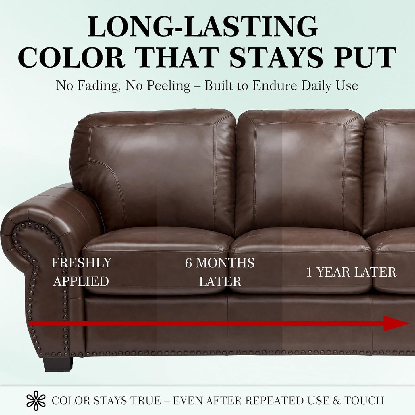 Leather Color Restorer, Leather Recoloring Balm, Scratch Remover, Leather Dye, Leather Paint with Leather Conditioner, Leather Repair Kit for Furniture Couches Car Seats Shoes, Tan