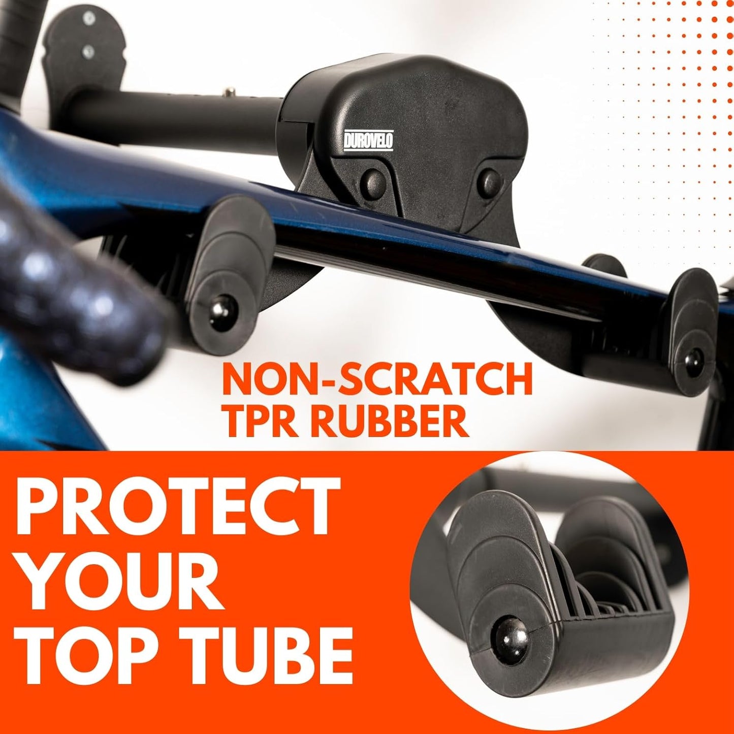 Bike Wall Mount - Horizontal Wall Hanger, Adjustable Design for Road, Mountain and Hybrid Bikes up to 48.5 lbs - Space-Saving Bike Rack for Garage or Apartment - Sturdy Indoor Bicycle Storage (2 Pack)