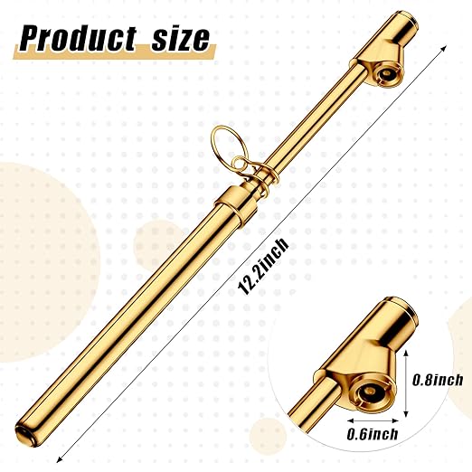 Tallew 20 Pack Dual Head Tire Pressure Gauge Heavy Duty Air Pressure Tire Gauge for Auto Truck Car RV Van Gage Range 10-150PSI, 1-10Bar (Gold)