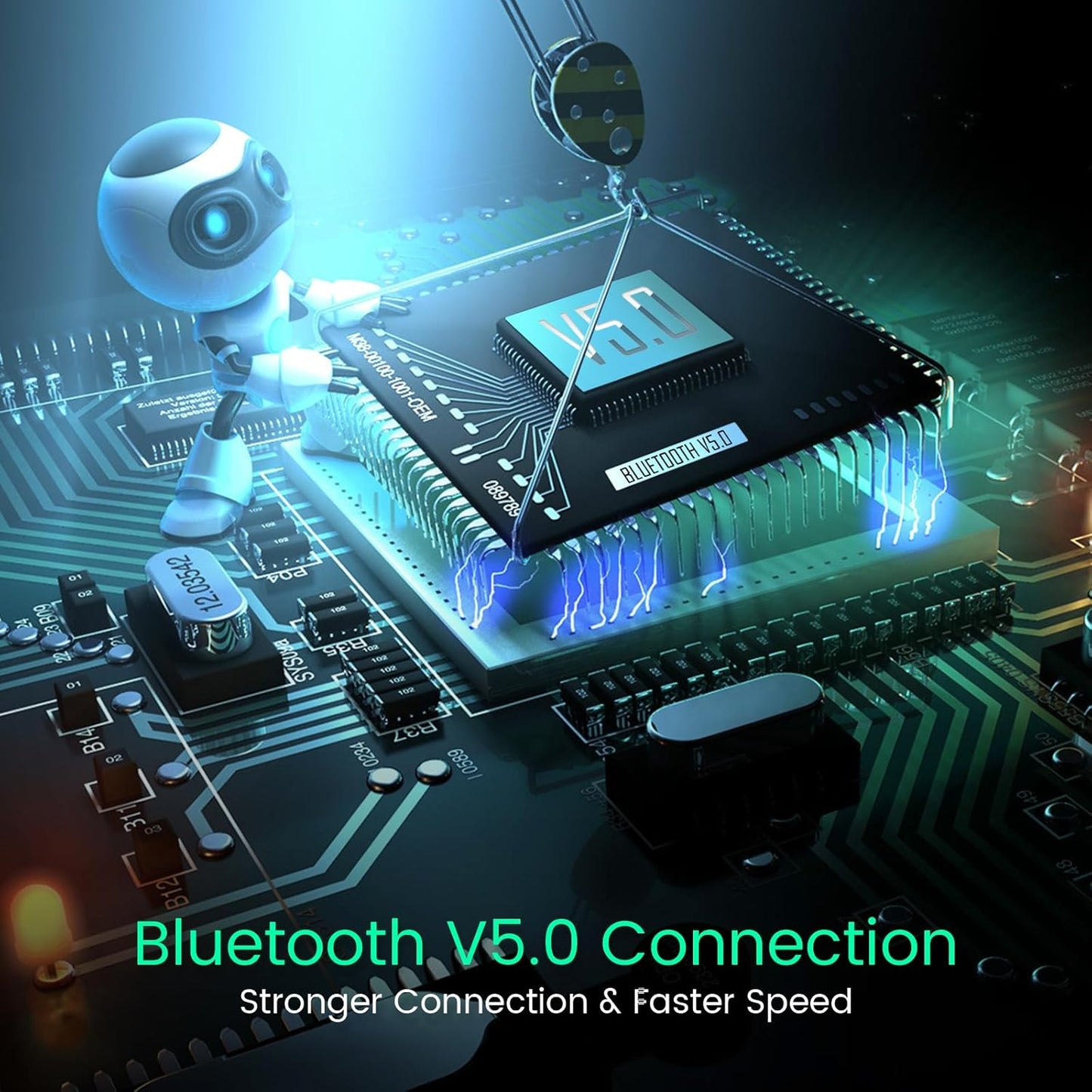 Upgraded V5.0 FM Transmitter for Car-Brown…