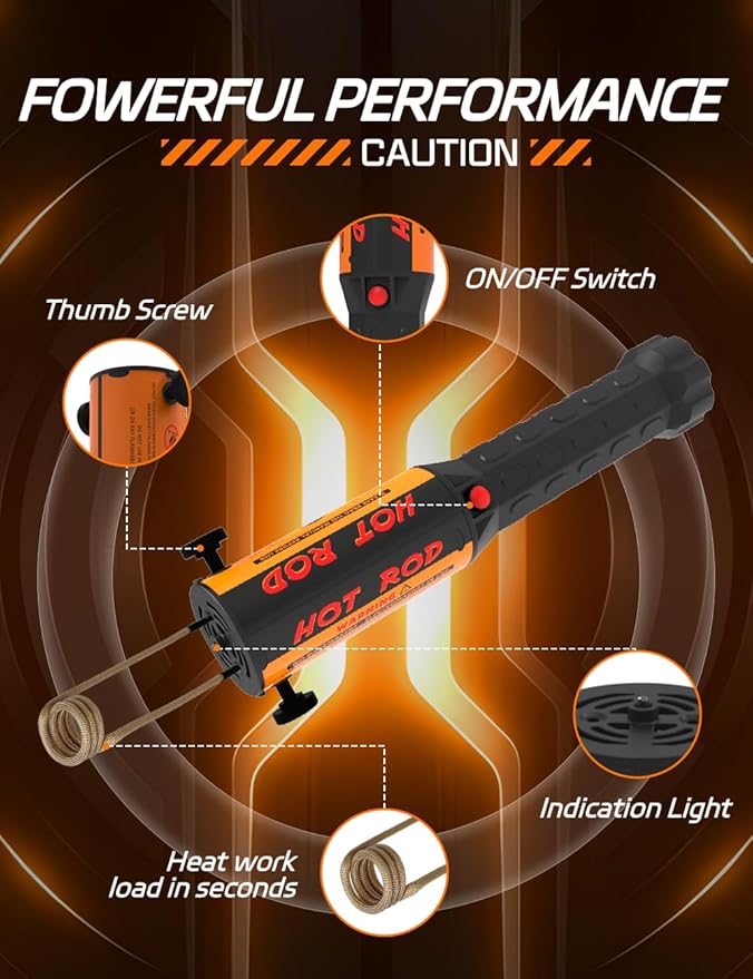 Solary Magnetic Induction Heater Kit, 1000W 110V Induction Heater Bolt Removal, Nut Buster Tool with 10 Coil for Rusty Screw Removing
