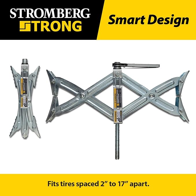 Stromberg Carlson JBP-T217.W Wrench for T-Chock - Replacement Wheel Chock Wrench for RV Stabilizers Heavy Duty T-Chock Tool for Tire Stabilization and Adjustment - Compatible with Stromberg RV Chocks