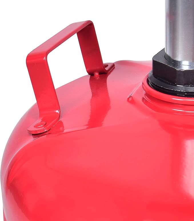 AO5 5 Gallon Portable Oil Lift Drain, Steel Oil Drain, Adjustable Height Waster Oil drain for Changing car and Truck Motor Oil, Red