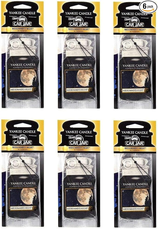 Yankee Candle Paper Car Jar, Midsummer's Night (Pack of 6)