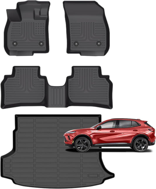 for Buick Envision Floor Mats 2025 2024 2023 2022 2021,Car Mats for Buick Envision All Weather Cargo Liner Accessories 2021-2025