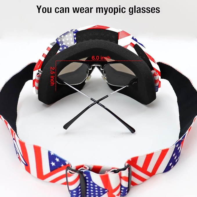 SPOSUNE Dirt Bike ATV Goggles UV400 Motorcycle Goggles for Men Women Youth Motocross Riding Goggles Windproof Dustproof