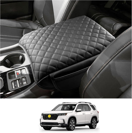 CDEFG 2023-2025 Pilot Center Console Cover for 2023-2025 Honda Pilot/2024-2025 Ridgeline/ 2024-2026 Passport Armrest Cover Middle Console Pad Arm Rest Cushion 2025 Pilot Hybrid Accessories