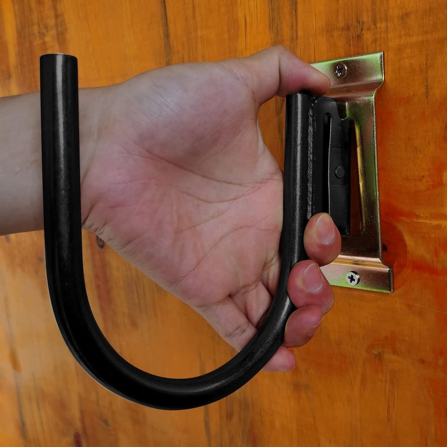 4PCS Heavy Duty E Track J Hooks，Large Steel 5" J Hook E Track Accessories for Enclosed Trailer,Workshop & Garage,Maximum Load 1400 Pounds(1/2" Diameter Solid Steel)