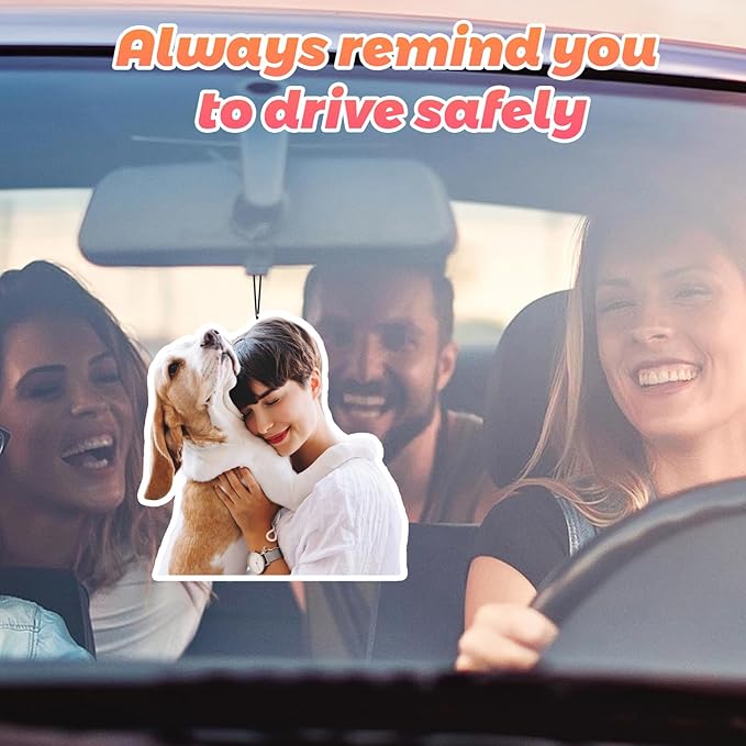 Custom Air Freshener for Car - Double Sided photo Personalized Air Freshener for Car with Multiple Fragrances Decorations for Wardrobe, Bathroom,Hanging Ornaments (Unique Scented Gift) (Alien)