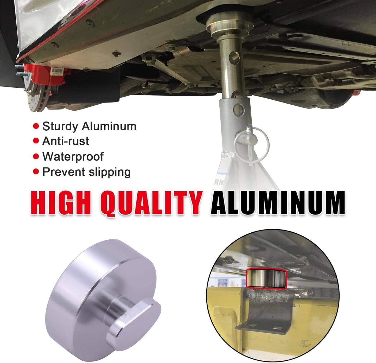 C8 Jacking Lift Pad Puck Billet Aluminum 4 Packs Fit for 2020-2025 Corvette C8