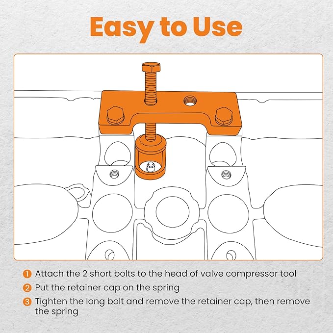 maXpeedingrods Valve Spring Compressor Remove Tool for Honda for Acura B-Series VTEC Head B16A B18C H-Series H22A DOHC Engines