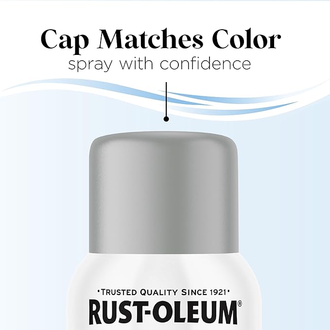 Rust-Oleum Low Odor Premium Spray Paint, 11 oz, Matte Dolphin Gray, 6 Pack