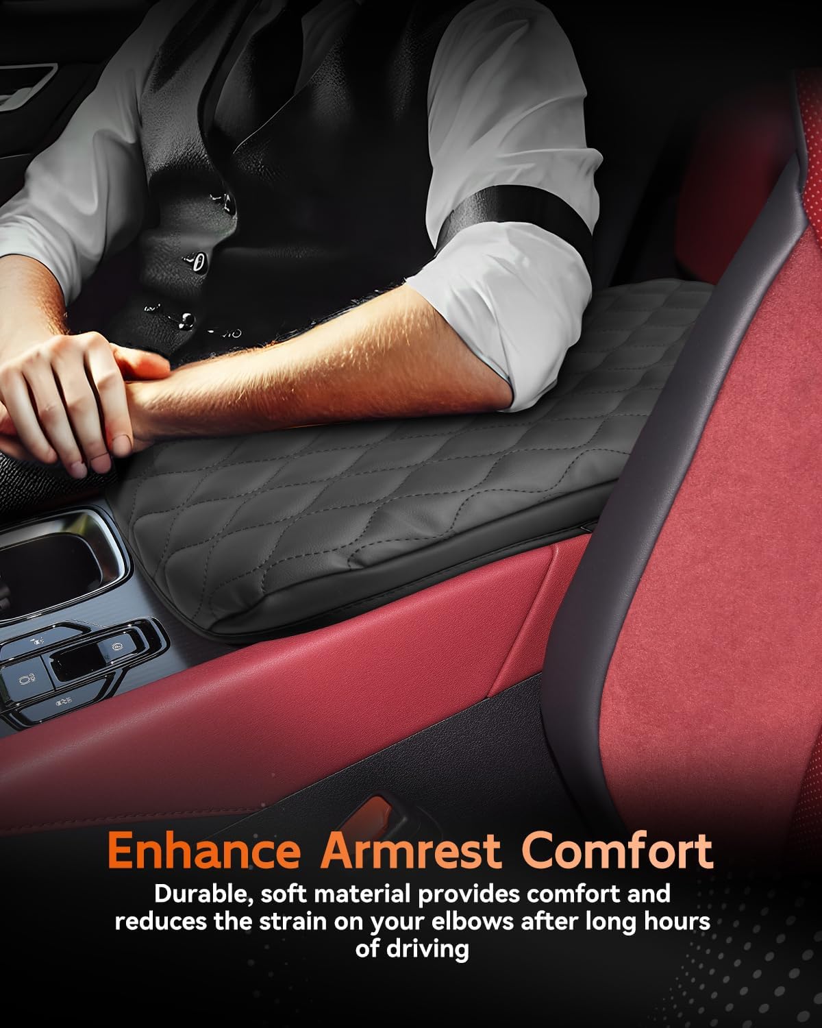 CDEFG for 2023-2025 Lexus RX 350/350h/ 450h+/ 500h F Sport Center Console Cover Armrest Box Cover for RX350 RX350h RX450h RX500h 2023 2024 2025 Accessories Console Arm Rest Protector