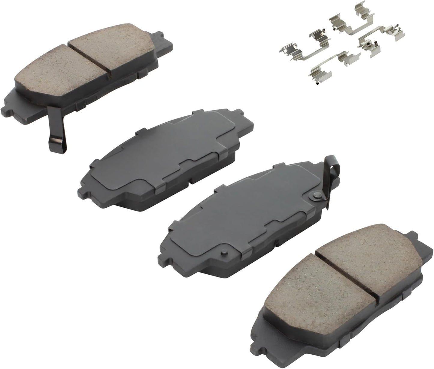 Premium Ceramic Front Brake Pads (1001-0829C) Compatible with Acura CSX 2007-2010, Acura RSX 2002-2006, Honda Civic 2006-2011, Honda S2000 2000-2009