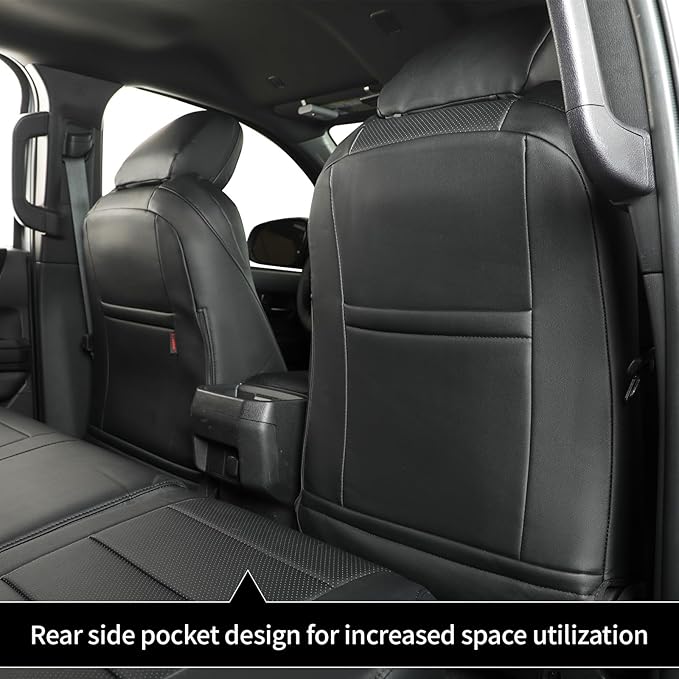 Customized 4runner Seat Covers Full Set for 2025 2026 Toyota 4Runner 7 Seats Pickup Truck Seat Cushion,Fully Covered Luxury Waterproof Leather Seat Protector,Armrest Cover Included(Black)