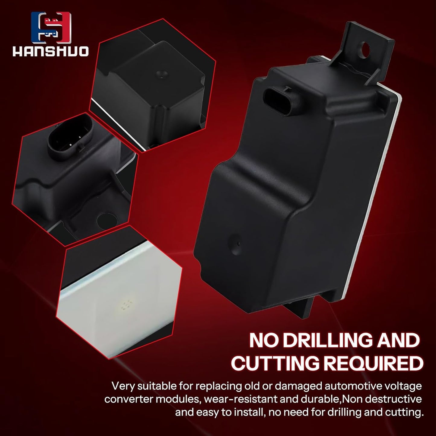 Voltage Converter Module for 2019-2023 Mercedes Benz G550 GLE350 G63, for 2013-2019 Mercedes Benz W205 W257 W222 Replace # 2059052809 2059053414