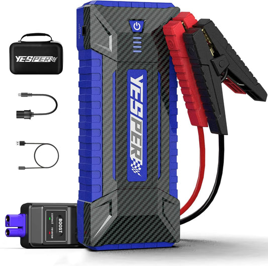 YESPER Jump Starter Portable, 4120A Peak Car Jumper Starter Jump Box(for All 12V Gas10.0L Diesel Engine), Booster Pack Jump Starter with DSLI Safe Tech& DC 15V Ports