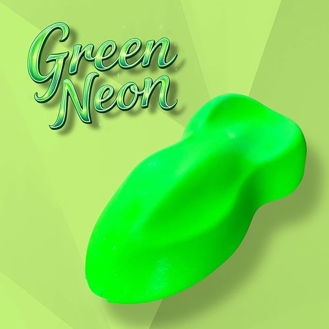 LiME LiNE Automotive Neon Basecoat Paint - Custom Paint for Cars, Trucks and Motorcycles Mix 1:1 with Urethane Reducer (Neon Green, 1 Quart)